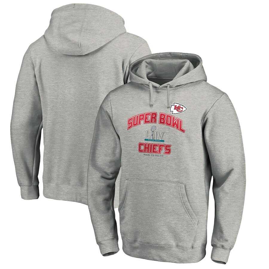 Kansas City Chiefs NFL Pro Line by Fanatics Branded Super Bowl LIV Bound Heart & Soul Pullover Hoodie Heather Gray,We sell and wholesale Kansas City Chiefs NFL Pro Line by Fanatics Branded Super Bowl LIV Bound Heart & Soul Pullover Hoodie Heather Gray on line form chian!